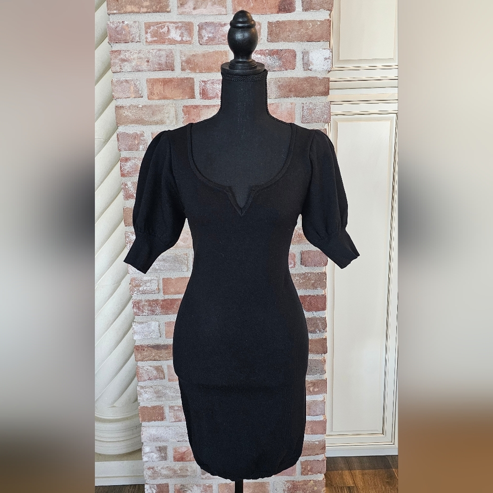 Wild Honey Puff Sleeve Sweater Dress ,Size Medium NWT